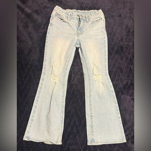 Old Navy High-Waisted Built-In Tough Ripped Flare Jeans for Girls